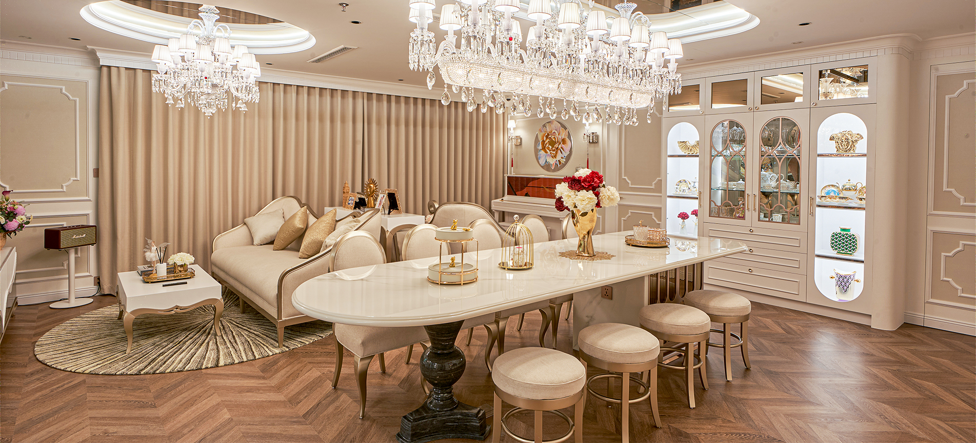 Thi công nội thất căn hộ The Peak